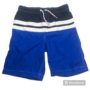 Land's End Striped Swim Trunks M (10/12)